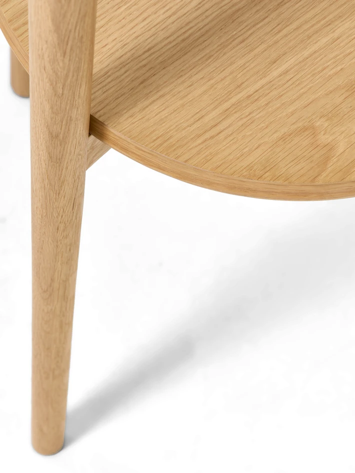 Tuva - Sängbord, Ø 45 H 71 cm - Beige