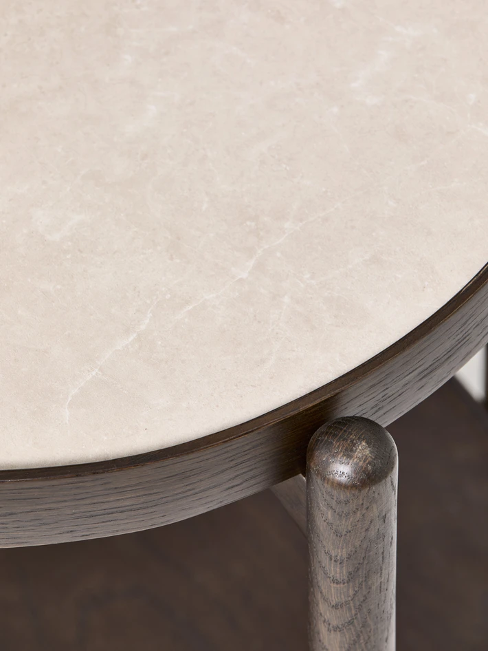 Tuva - Sidobord, Ø 49 H 60 cm - Brun