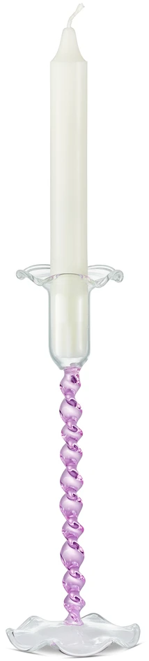 Alison - Ljusstake, H 22 Ø 8 cm - Rosa