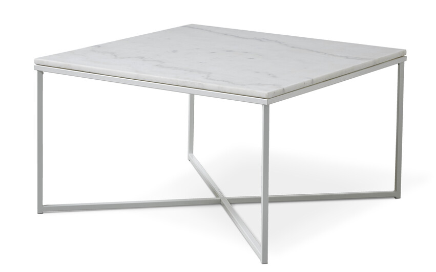 Novali - Soffbord, L 80 cm - Vit