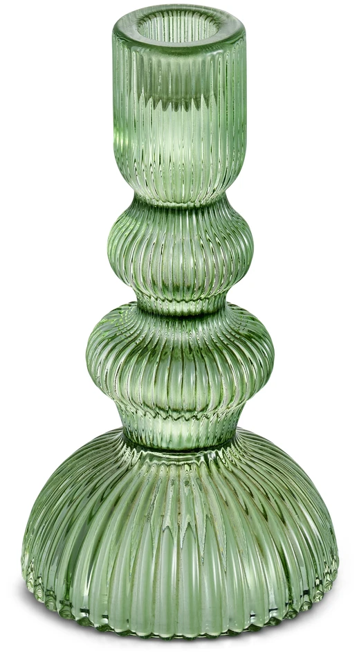 Adriana - Ljusstake, H 18 Ø 9,5 cm - Grön