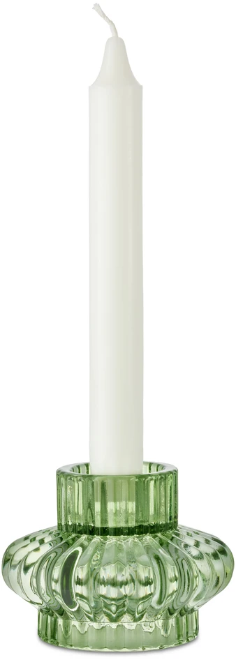 Donna - Ljuslykta, H 7 Ø 9,5 cm - Grön