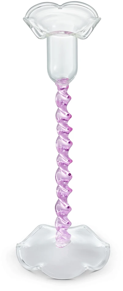 Alison - Ljusstake, H 22 Ø 8 cm - Rosa