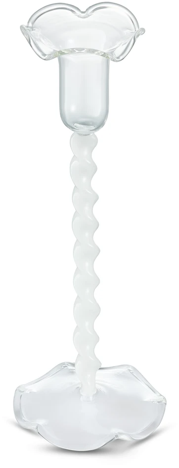 Alison - Ljusstake, H 22 Ø 8 cm - Vit