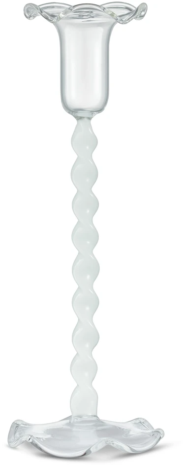 Alison - Ljusstake, H 22 Ø 8 cm - Vit