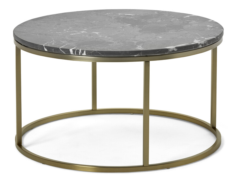 Amanda - Soffbord, Ø 85, H 47 cm - Svart