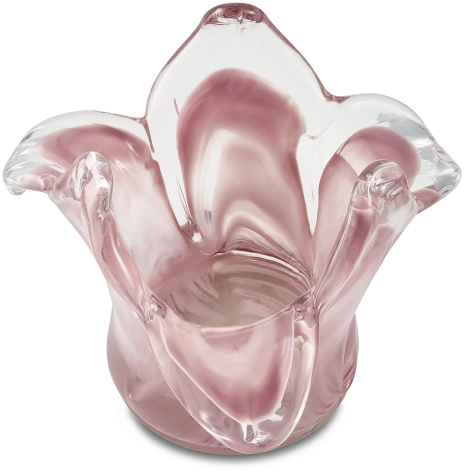 Azalea - Ljuslykta, H 13 Ø 16 cm - Rosa