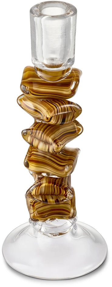Glossy - Ljusstake, H 29 Ø 11,5 cm - Beige