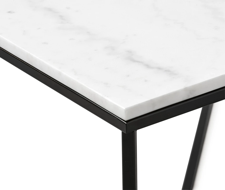 Novali - Soffbord, L 80 cm - Svart