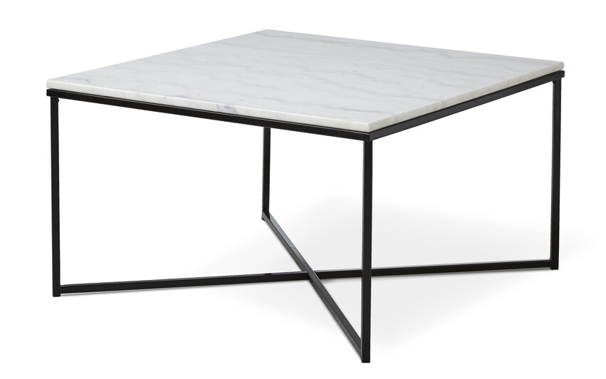 Novali - Soffbord, L 80 cm - Svart