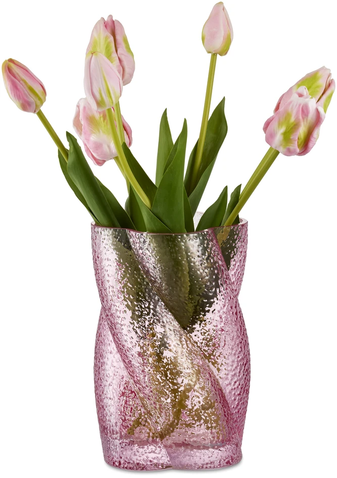 Cleo - Vas, H 20,5 Ø 13,5 cm - Rosa