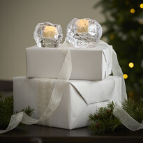 Snöboll - Ljuslykta, H9 Ø9 cm - inspiration