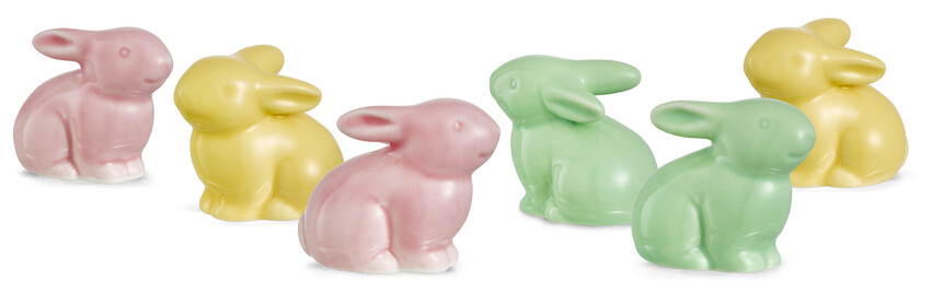 Stampe - Prydnadsföremål, 6-pack, L4,2 B3,5 H5 cm - Flerfärgad