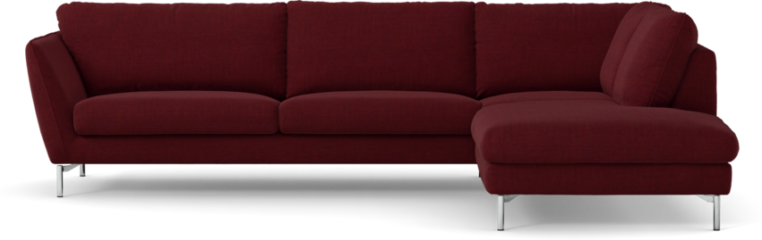 Madison Lux - 3-sits soffa med divan höger - Röd