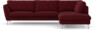Madison Lux - 3-sits soffa med divan höger - Röd