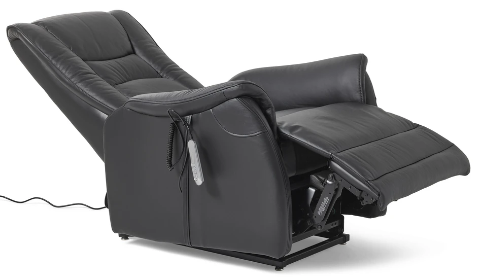 Elof XL - Recliner med lyfthjälp - Svart
