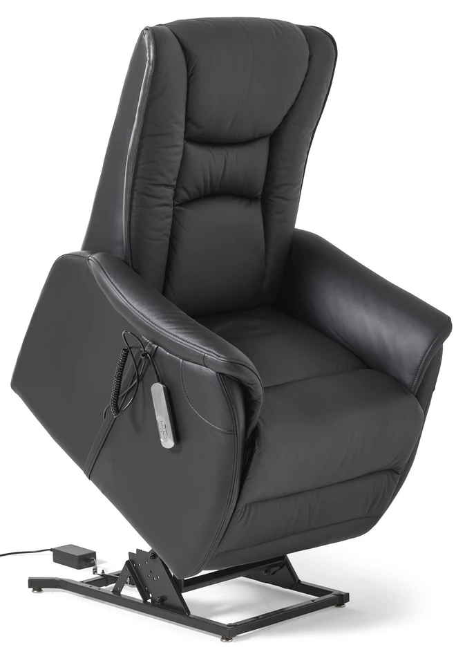 Elof XL - Recliner med lyfthjälp - Svart