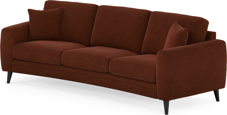 Eden - 3-sits soffa svängd - Orange
