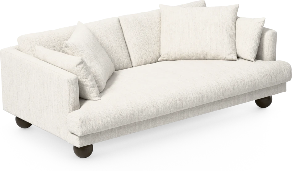 Harper - 3-sits soffa, hel dyna - Vit