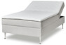 Ease - Manuellt ställbär säng med förvaring, enkelsäng 120x200 cm med bäddmadrass - Beige