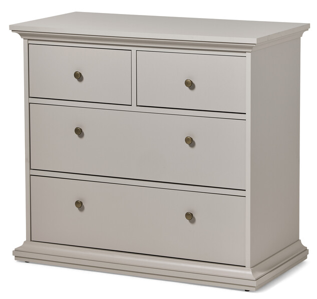 Elverum - Byrå med 4 lådor, 96x49x87 cm - Beige