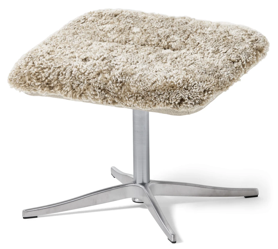 Anne - Fåtölj med fotpall - Vit