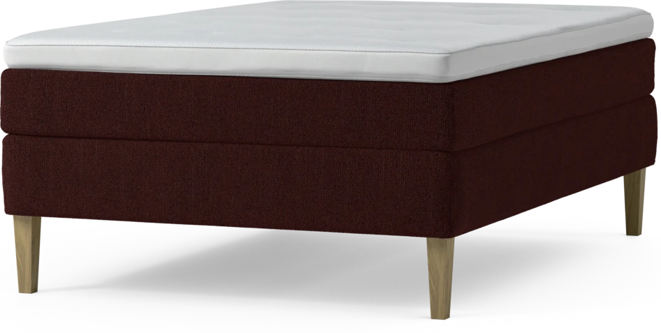 Delux Sense - Kontinentalsäng, enkelsäng 140 cm med bäddmadrass och sängben