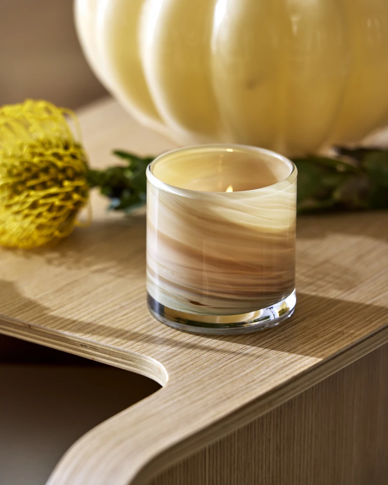 Swiss, Ljuslykta, H 8 Ø 8 cm