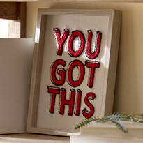 You got this - Tavla, H26,5 B21,5 cm - inspiration