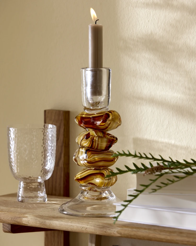 Glossy - Ljusstake, H 23 Ø 11,5 cm - inspiration
