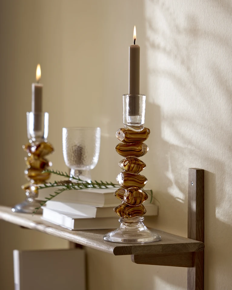 Glossy, Ljusstake, H 29 Ø 11,5 cm