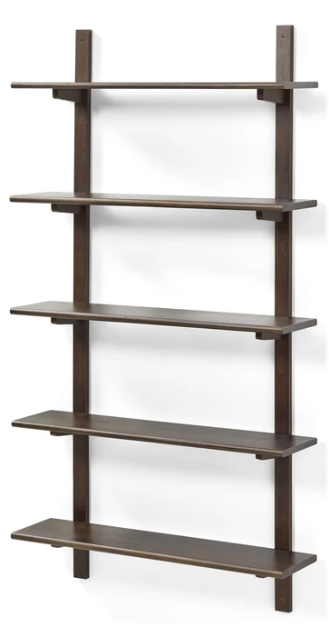 Living/Axel, Vägghylla med 2 konsoler & 5 hyllplan, 80x22x149 cm