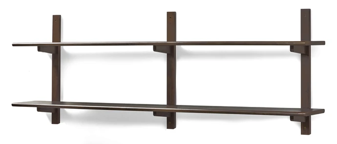 Living/Axel, Vägghylla med 3 konsoler & 2 hyllplan, 160x22x59,6 cm