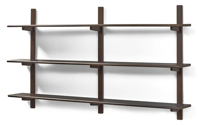 Living/Axel, Vägghylla med 3 konsoler/hyllplan, 160x22x89,4 cm