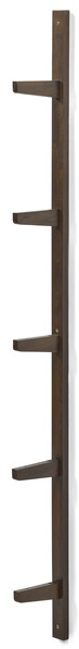 Living - Konsol för vägghyllplan, plats för 5 hyllplan, 4x1,8x149 cm - Brun