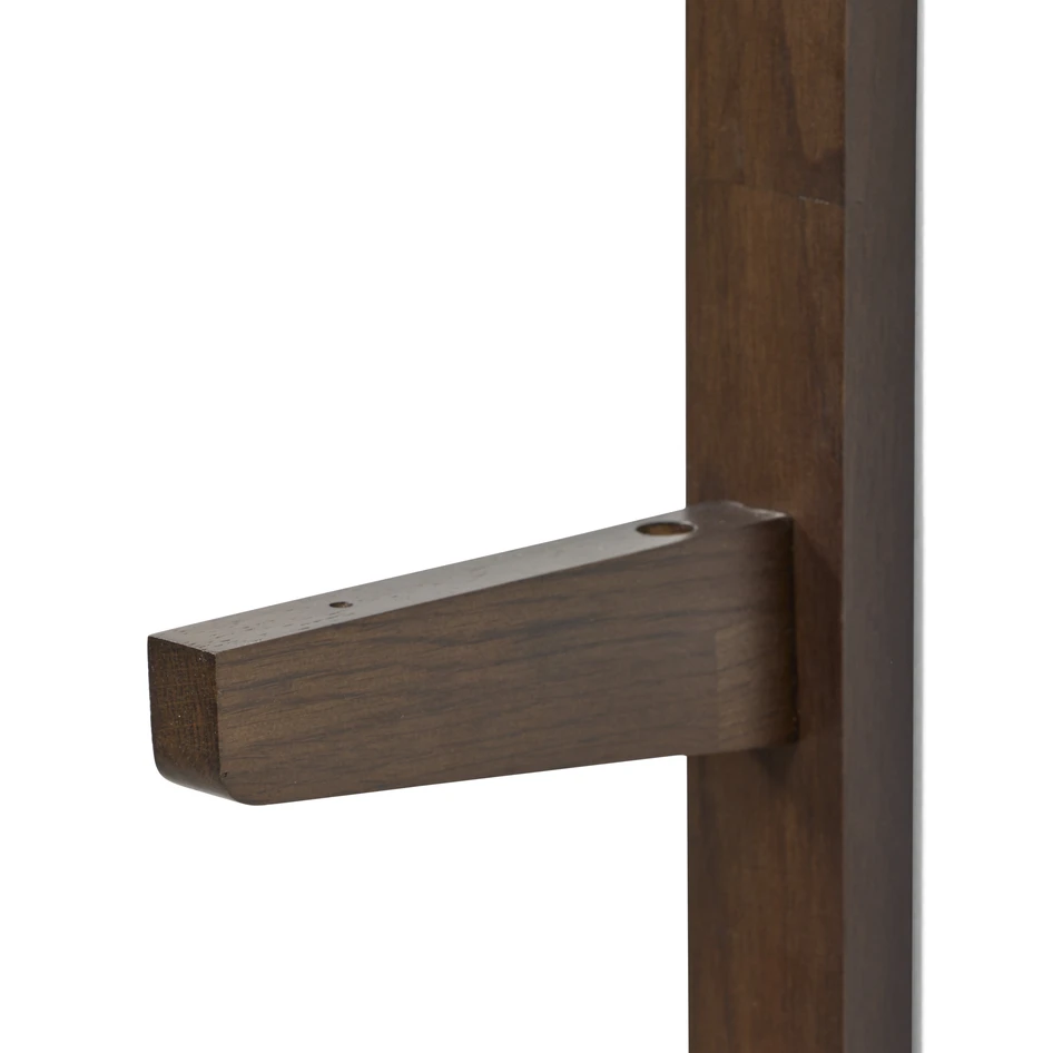 Living - Konsol för vägghyllplan, plats för 2 hyllplan, 4x1,8x59,6 cm - Brun