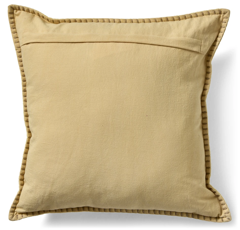 Cosenza - Prydnadskudde, 45x45 cm - Gul