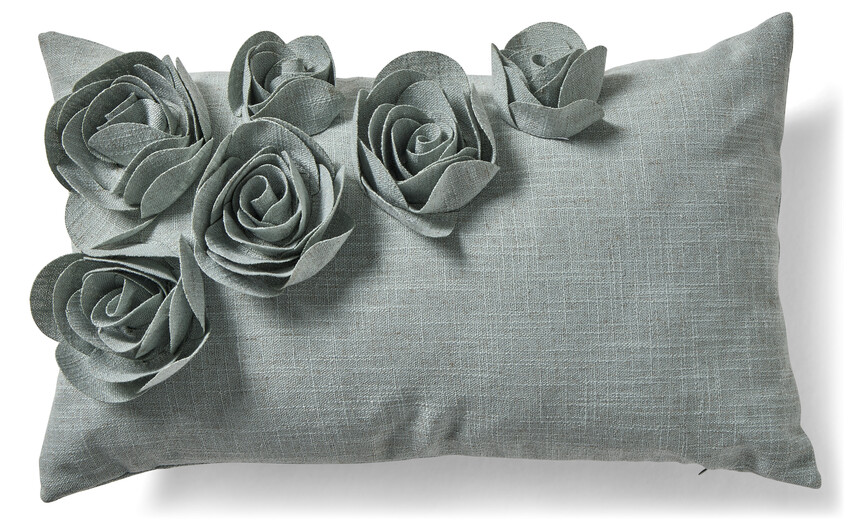 Novali - Prydnadskudde, 30x50 cm - Grön