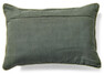 Linda - Prydnadskudde, 35x50 cm - Grön