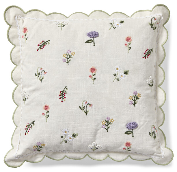 Lausanne - Prydnadskudde, 45x45 cm - Vit