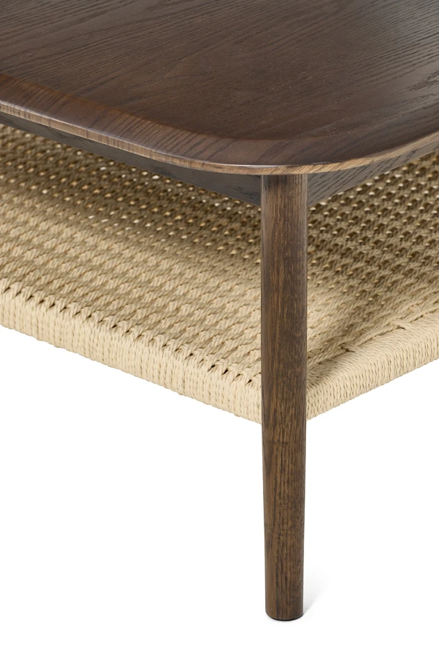 Deon - Soffbord, 100x100x45 cm - Brun
