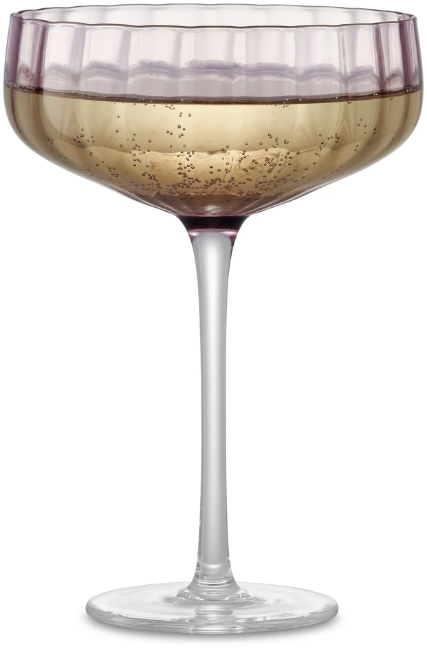 Elvira - Champagneglas Coupe, H 16 Ø 11 cm, 23 cl - Lila