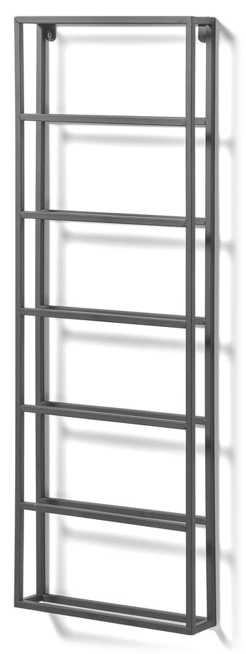 Casey - Vinställ, 8x35x100 cm, plats för 6 flaskor - Svart