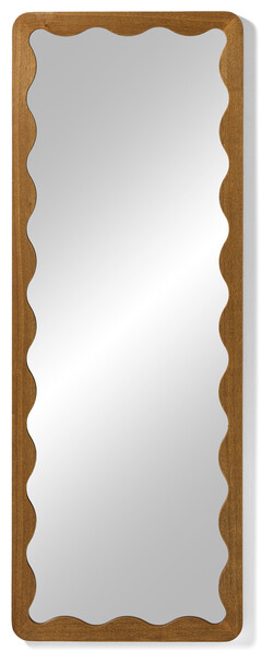Flow - Väggspegel, H165 B60,5 D2,7 cm - Brun