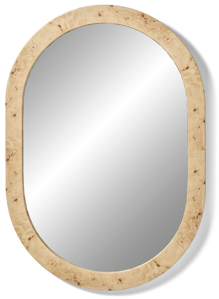 Solei - Väggspegel, H99 B70 D1,8 cm - Beige