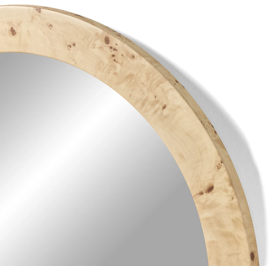 Solei - Väggspegel, H99 B70 D1,8 cm - Beige