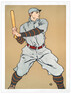 Baseball player holding a bat - Poster
