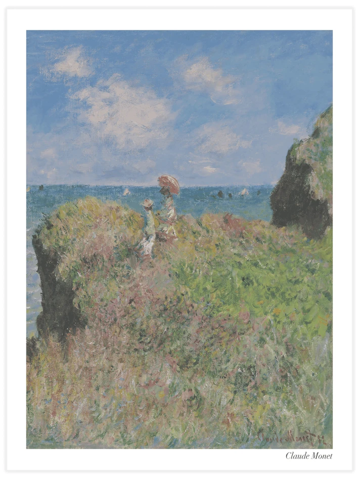 Cliff Walk at Pourville - Poster