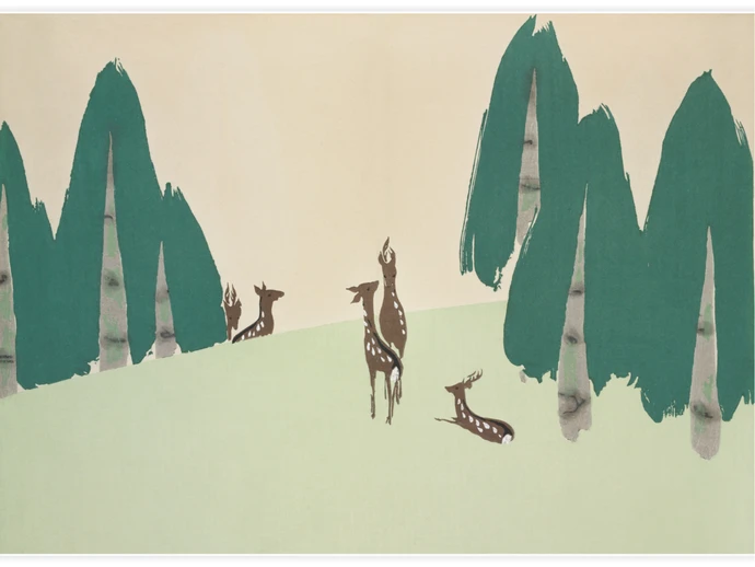 Deer from Momoyogusa, Poster