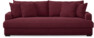 Rossi - 3-sits soffa, hel dyna - Röd